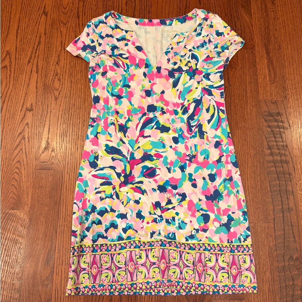 Lilly Pulitzer Pink and Blue Mini Dress
